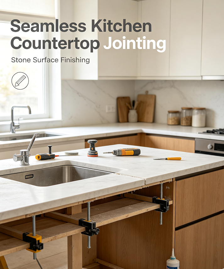 Seamless Kitchen Countertop Jointing