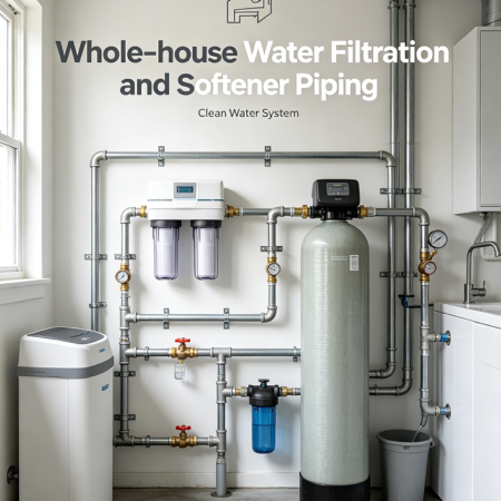 Whole-house Water Filtration and Softener Piping
