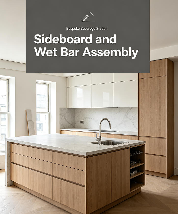 Sideboard and Wet Bar Assembly