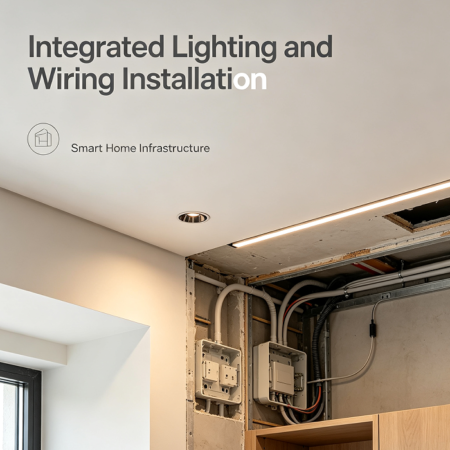 Integrated Lighting and Wiring Installation
