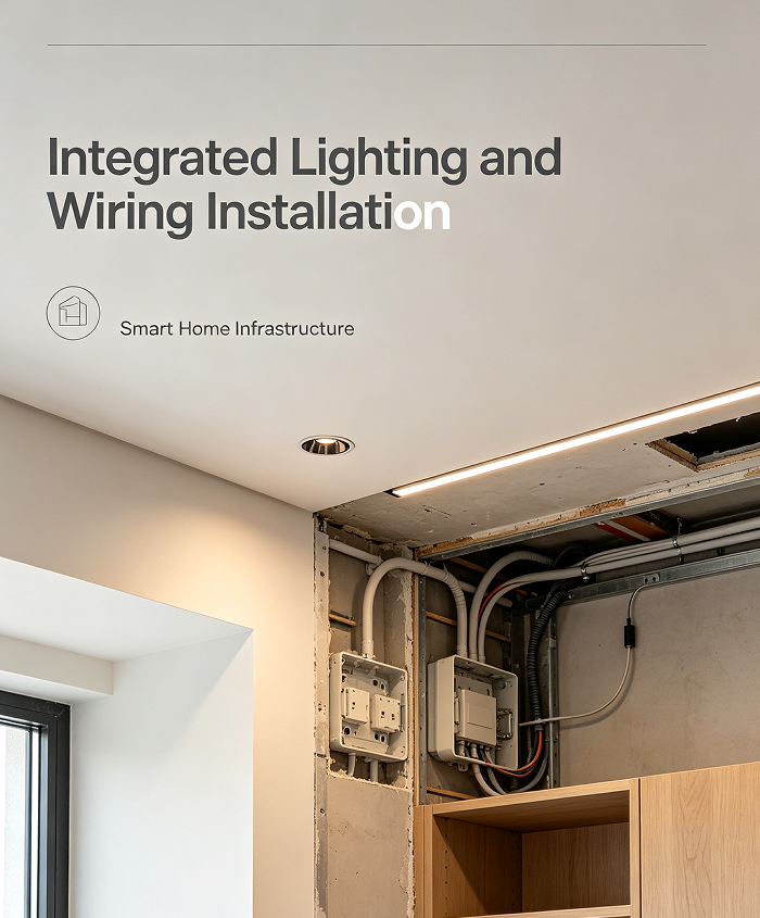 Integrated Lighting and Wiring Installation