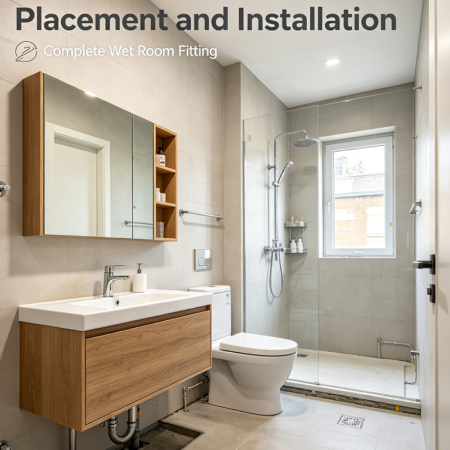 Bathroom Fixtures Placement and Installation