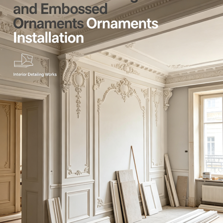 Decorative Moldings and Embossed Ornaments Installation